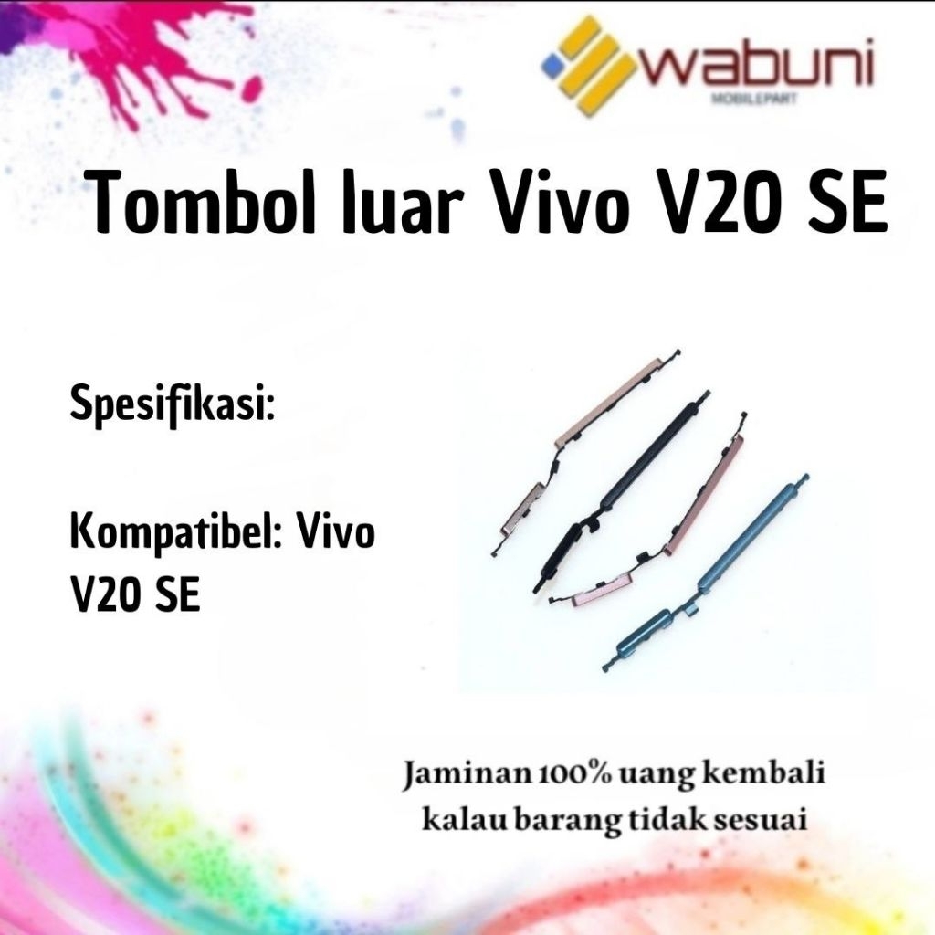 Wabunimobilepart Tombol luar Fullset Vivo v20 SE