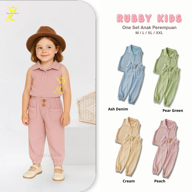 Setelan Anak Perempuan 1-8 Tahun -OneSet Stelan Baju Celana Anak Terbaru - Baju Anak Perempuan - Pak