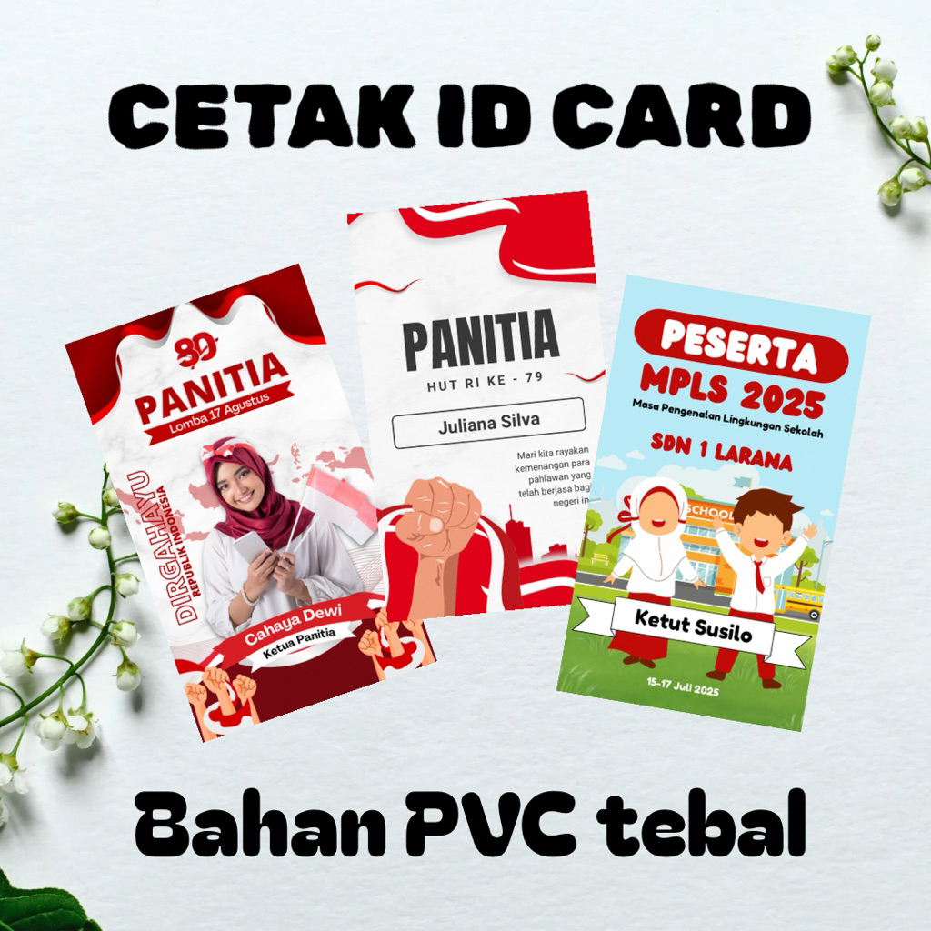 

ID CARD Bahan PVC Tebal Satuan