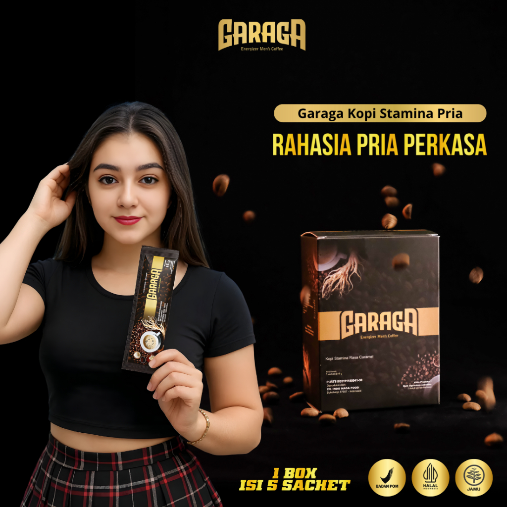 

Garaga Kopi Ginseng Stamina Pria Dewasa Kuat Tahan Lama 5 Sachet