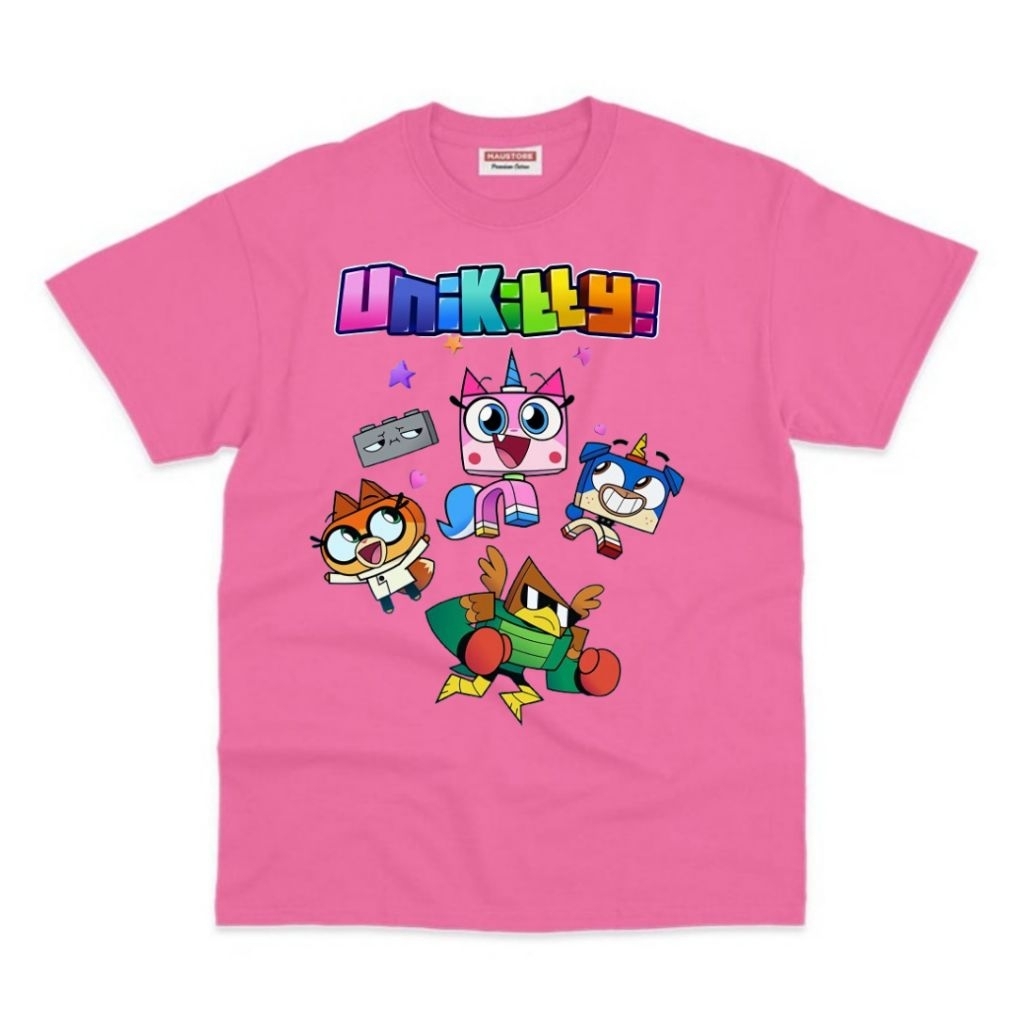 BAJU ANAK KAOS ANAK MOTIF GAMBAR UNIKITTY ATASAN ANAK FREE NAMA