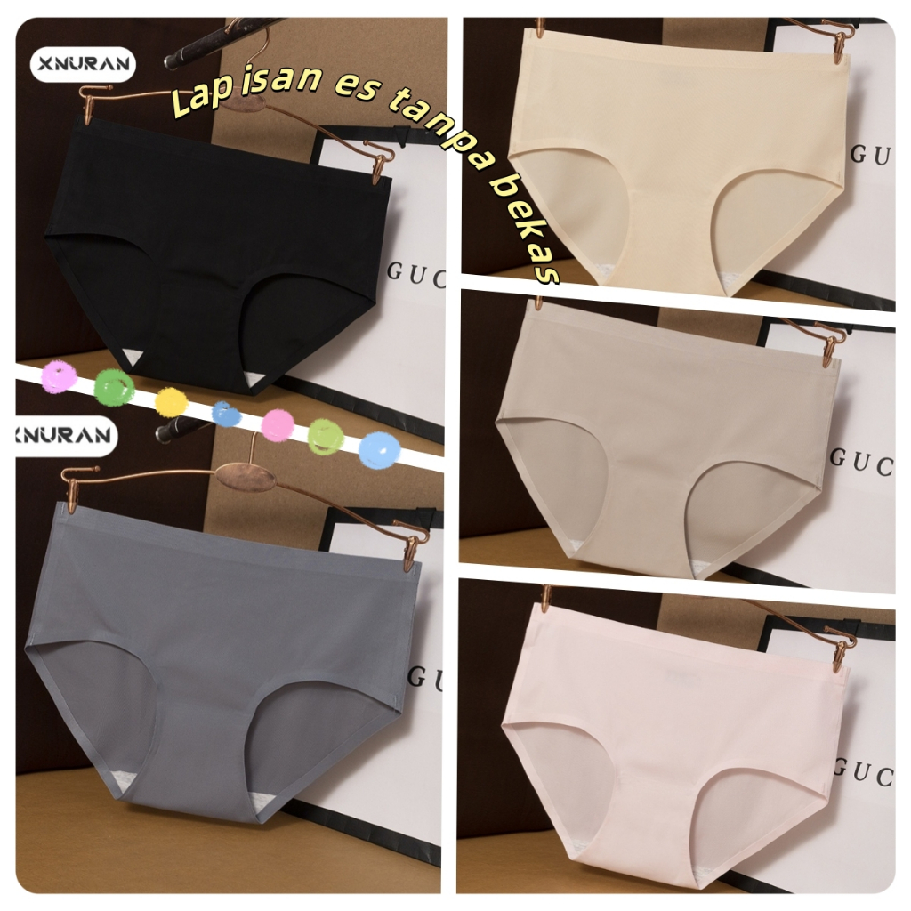 Wanita es model baru dengan celana dalam tanpa bekas