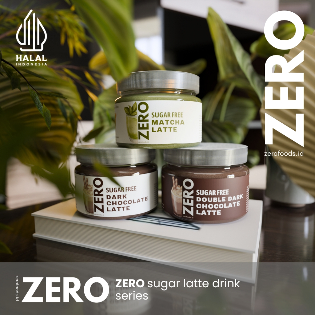 

ZERO Latte Sugar-Free Premium Matcha & Dark Chocolate – Zero Calorie Healthy Drink