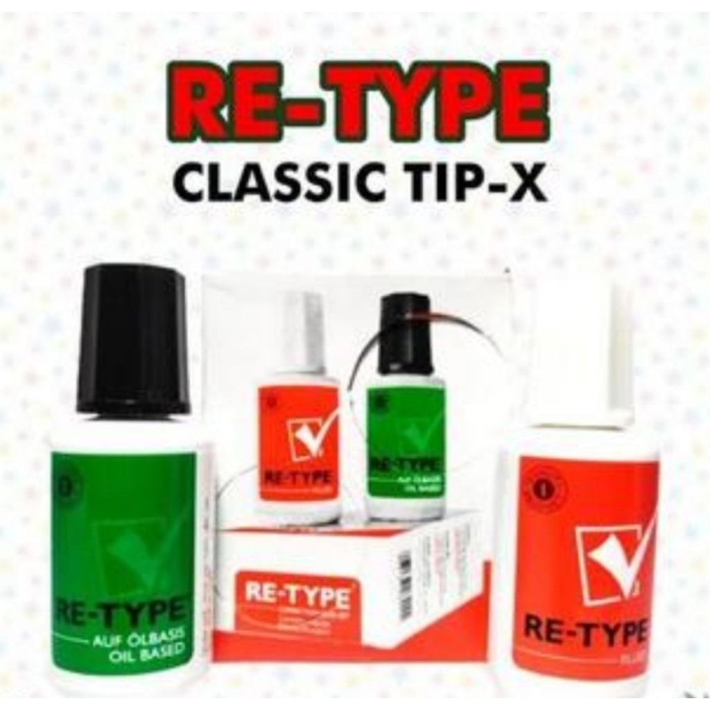 

Tipe-X Cair Kuas Re-type Correction Fluid Set 9200.