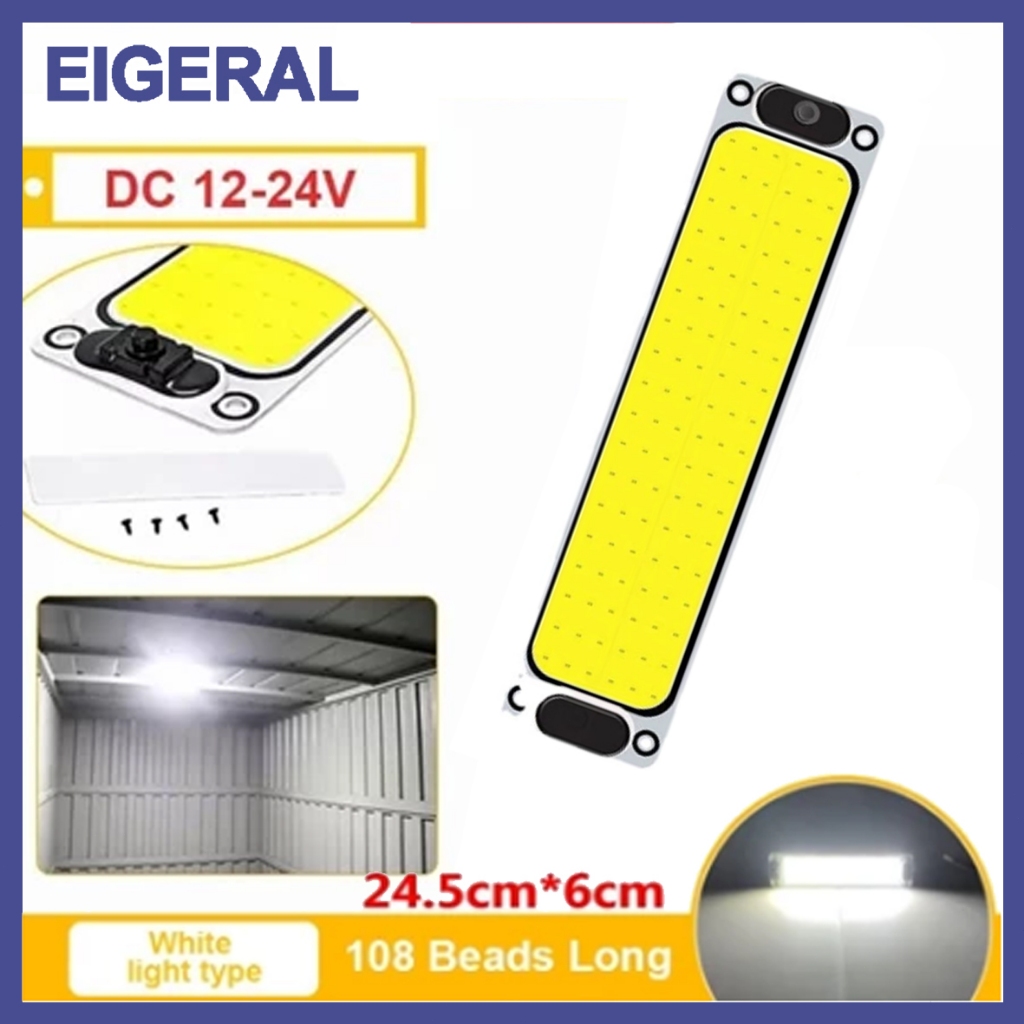 Lampu Kabin Mobil Lampu Plafon Baca Led Cob Super Terang 12V 24V Universal Untuk Plafon Kabin Mobil 
