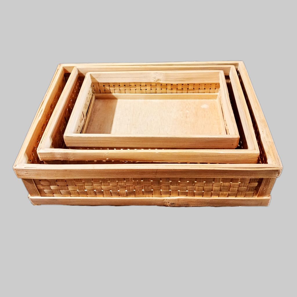 

box tumpeng ukuran 25*35 cm - kotak tumpeng - box bambu segi empat - box hampers