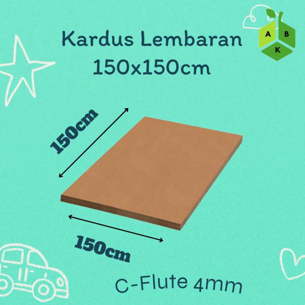 

Ready Karton Kardus Sheet Lembaran 150x150 cm Single wall