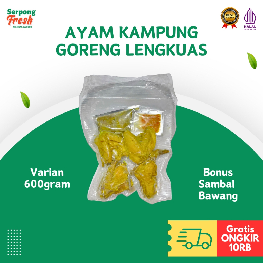 

Ayam Kampung Goreng Lengkuas Kuning Serundeng Ungkep Ready to Cook Free Bonus Sambal Bawang Pedas Ready To Cook Mealprep Sehat