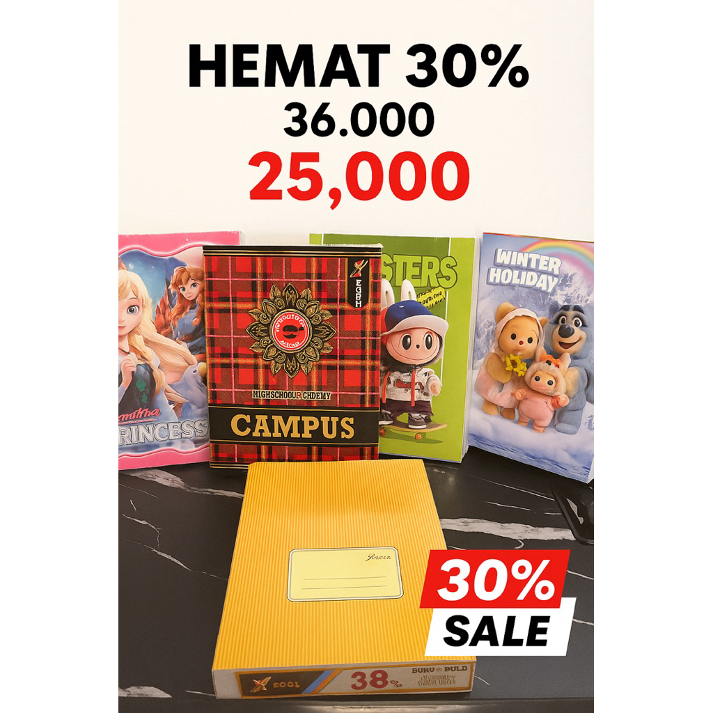 

X-Book Buku Tulis 10pcs/pack