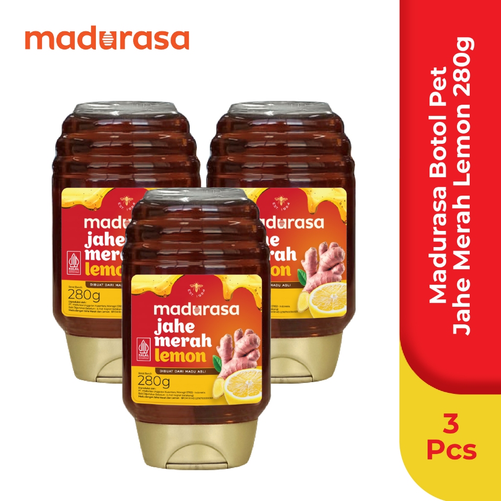 

Madurasa Jahe Merah Lemon Botol PET 160Gr - Isi 3