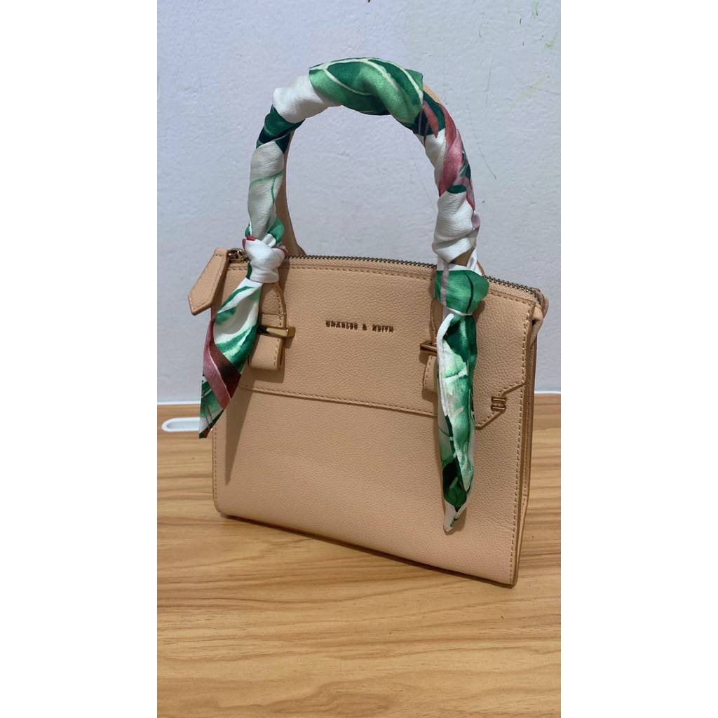 [PRELOVED] CK SCARF WRAPPED TOP HANDLE BAG