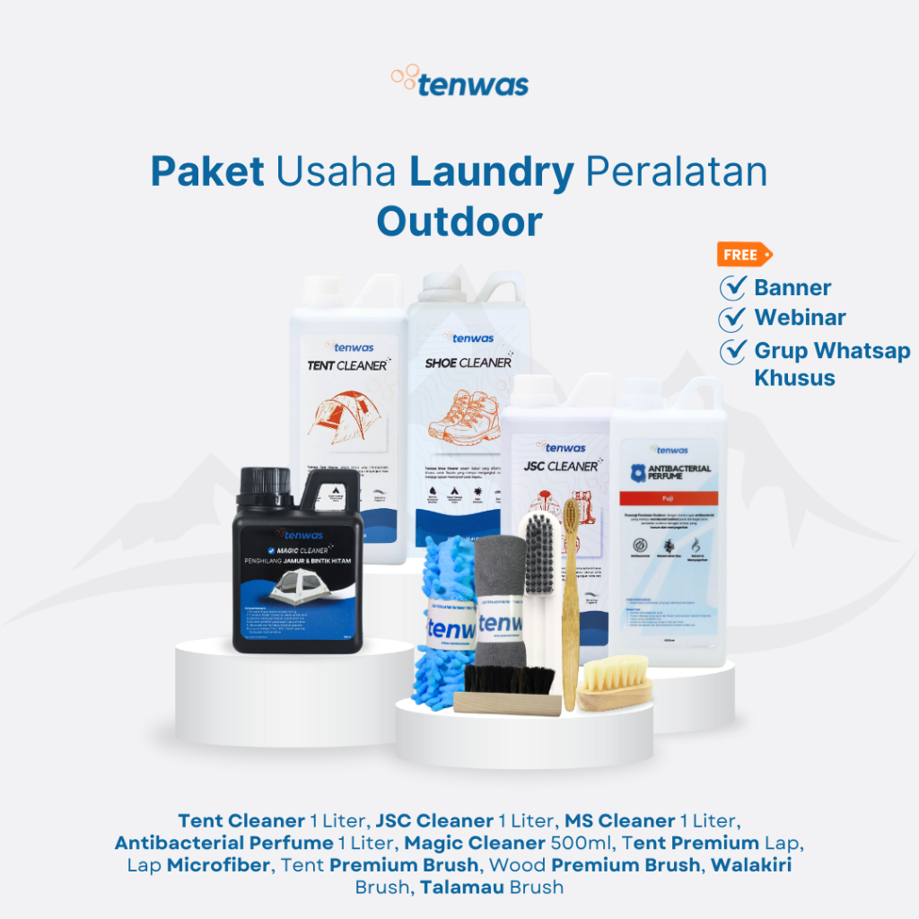 Tenwas Paket Usaha Laundry Alat Camping | Kemitraan Tenwas