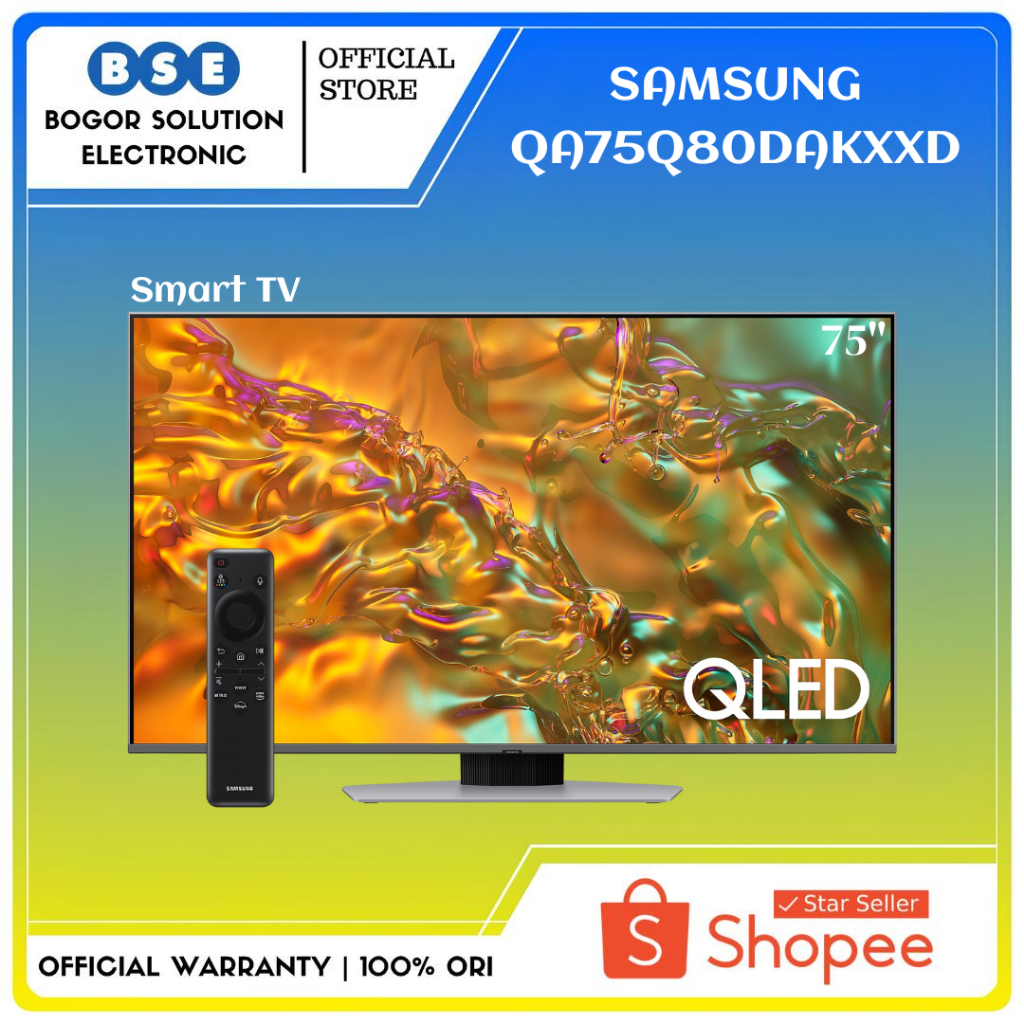 Samsung 75Q80D 75 inch QLED 4K Smart TV Samsung QA75Q80DAKXXD 75 Inch