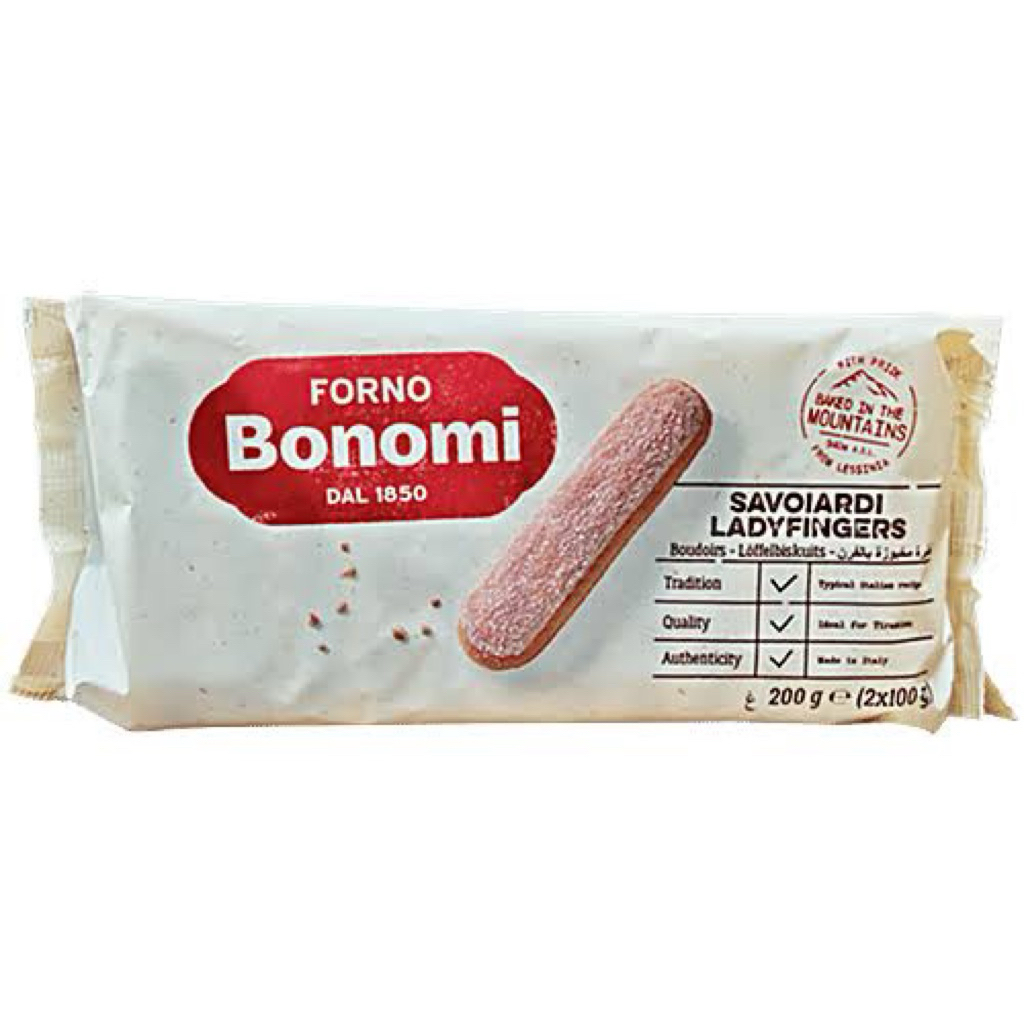 

Forno Bonomi Lady Finger Biskuit Tiramisu 200gr (isi 15) - KARTON