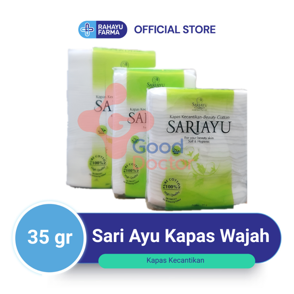 Kapas Sariayu 35gr - Kapas Kecantikan Sariayu / Kapas Wajah
