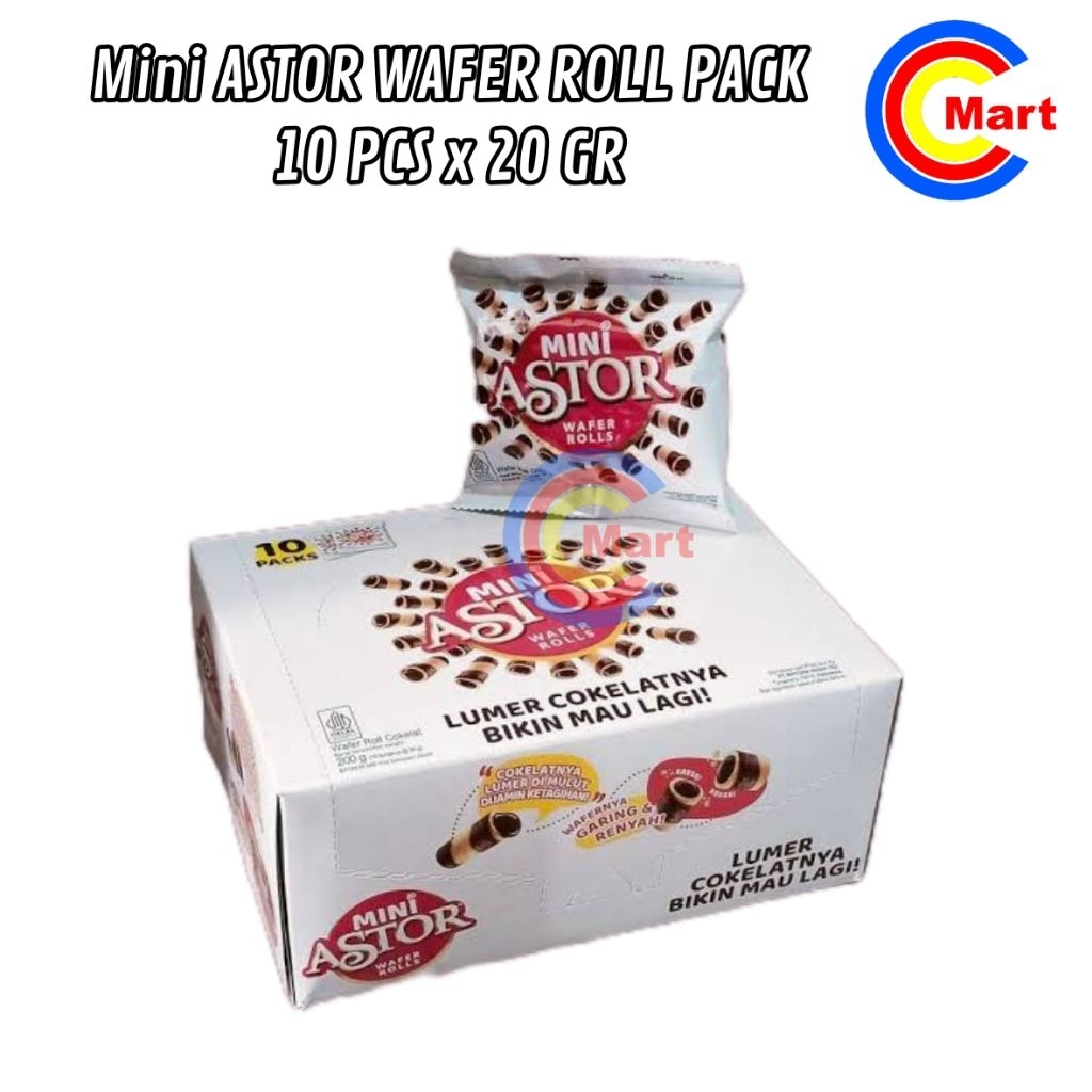 

[PACK] MINI ASTOR WAFER ROLLS PACK ISI 10 PCS X 20 GR WAFER ROLLS COKELAT