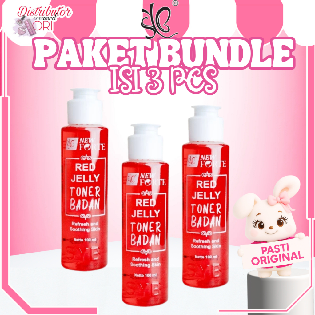 [PAKET ISI 3] NEW SYB FORTE RED JELLY BODY TONER | BUNDLE  BUNDLING HEMAT