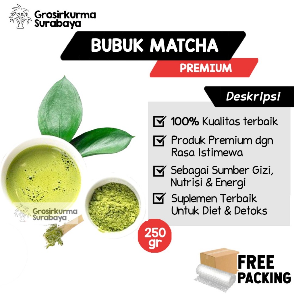 

ASLI BUBUK MATCHA 250gr Kualitas Premium Original Terbaik Minuman dan Suplemen Untuk Kesehatan