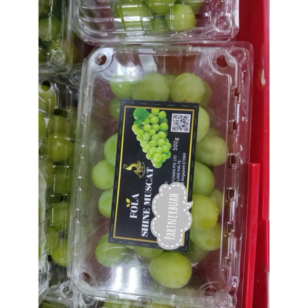 

Anggur Shine Muscat Manis Tanpa Biji 500grm