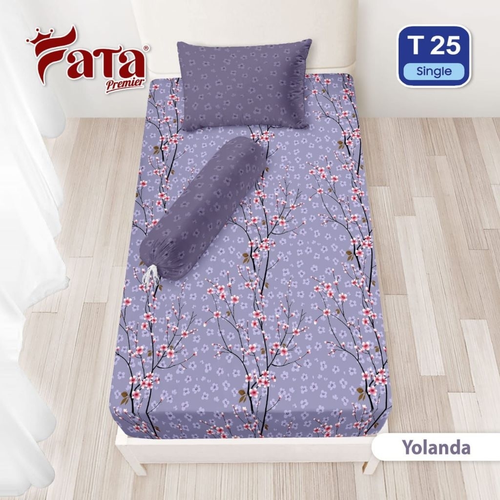 Sprei fata motif Yolanda ukuran singgle 120x200