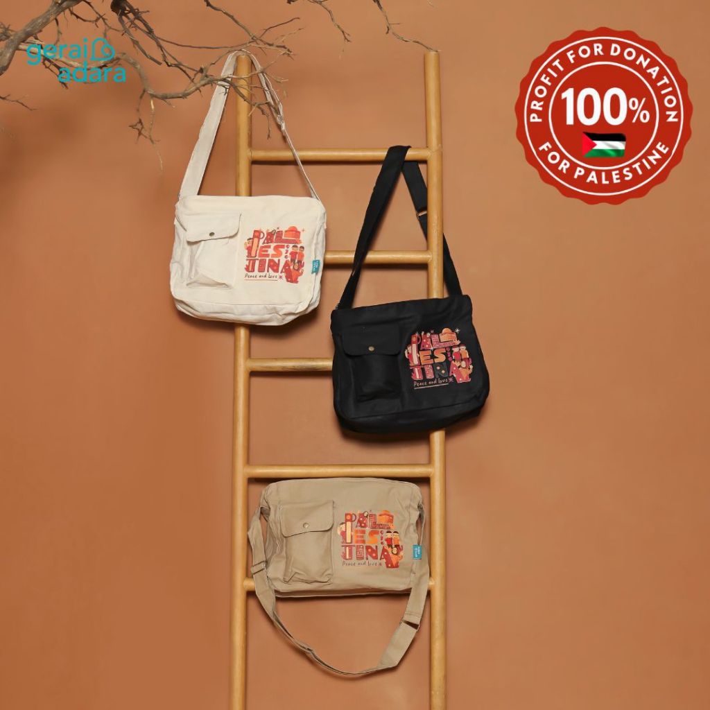 Sling Bag Wanita | Tas Sling Bag Wanita | Merchandise Palestina - Awda Series