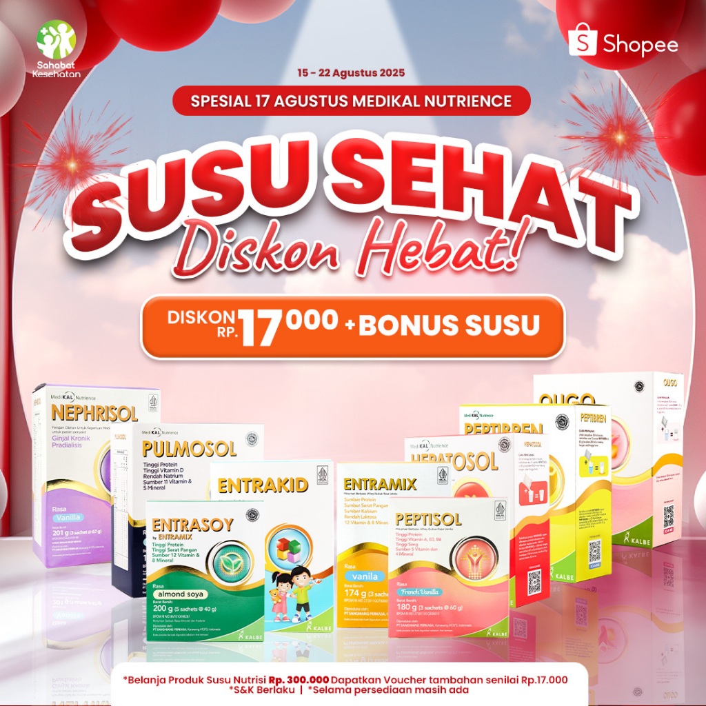 

Entrasoy - Nutrisi Khusus dan Lengkap dengan Protein Nabati