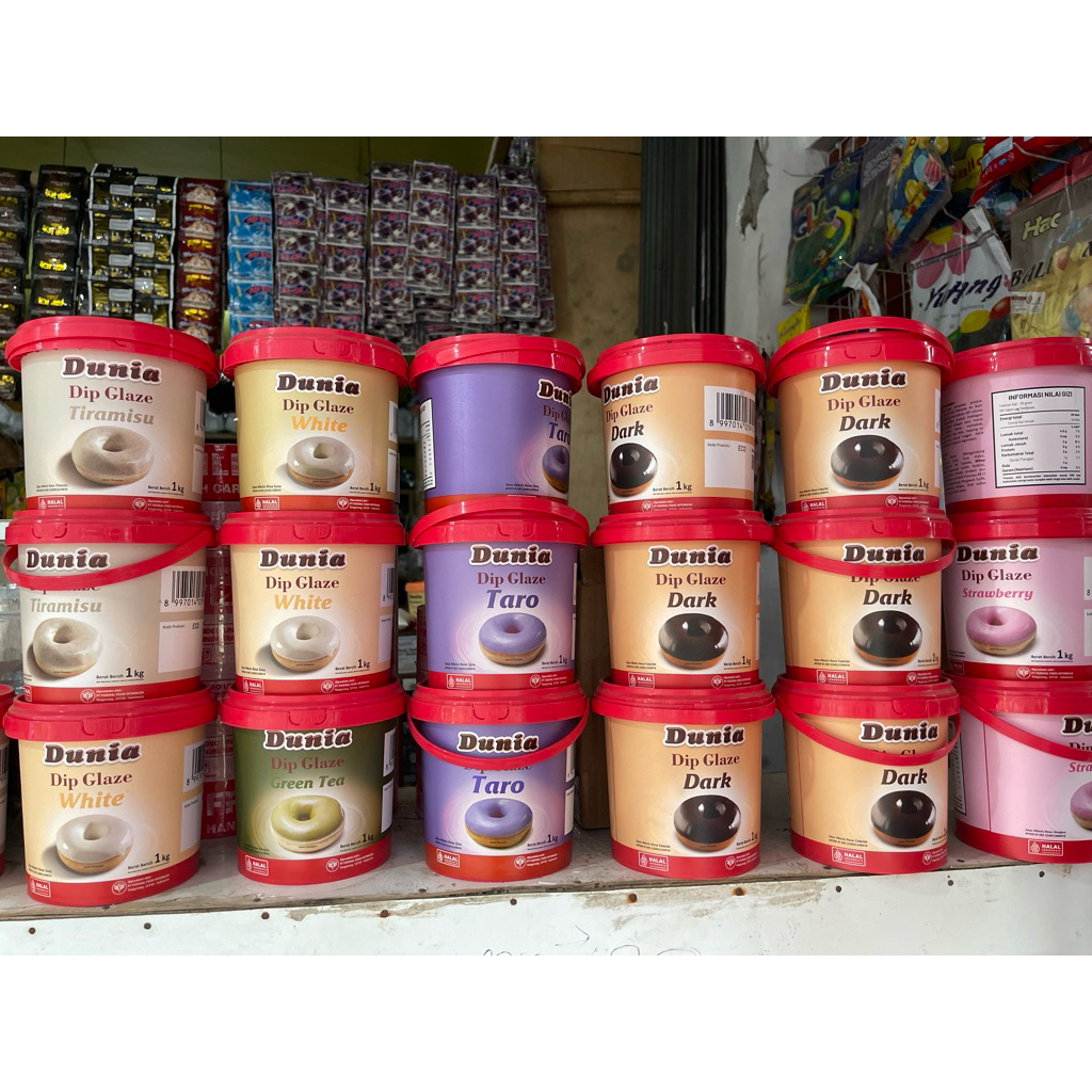 

Dunia Glaze toping donat, toping kue, uk 1000g murah
