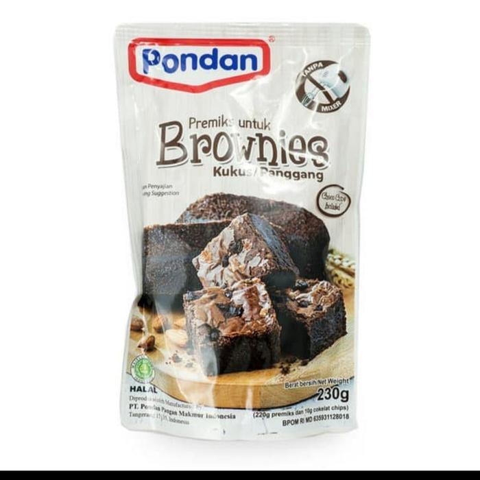

Pondan Brownies Kukus Panggang Pouch 230gr