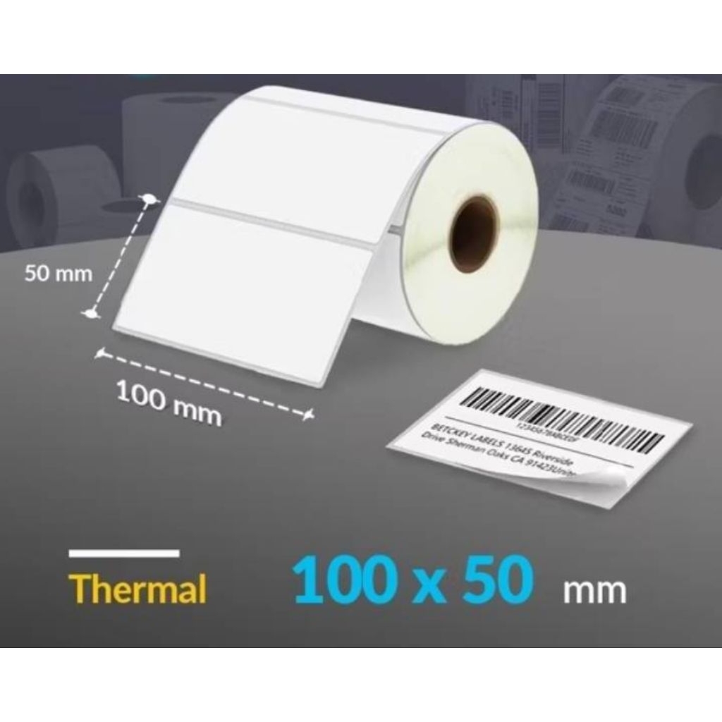 

Label Termal 100x50 mm 1000pcs | 50x20 mm 5000pcs