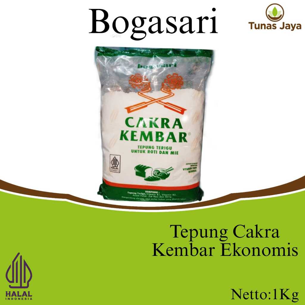 

Tepung Cakra Kembar Ekonomi/Premium 1 Kg - Tepung Cakra