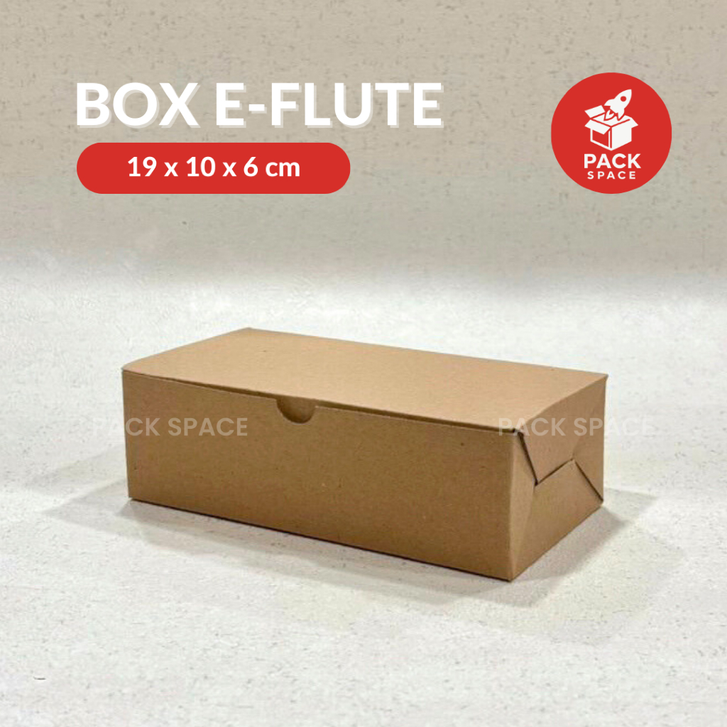 

Box Kardus E-Flute Coklat Untuk Packaging Olshop Sovenir Baju Kotak Kado Hampers Snack 19x10x6 CM