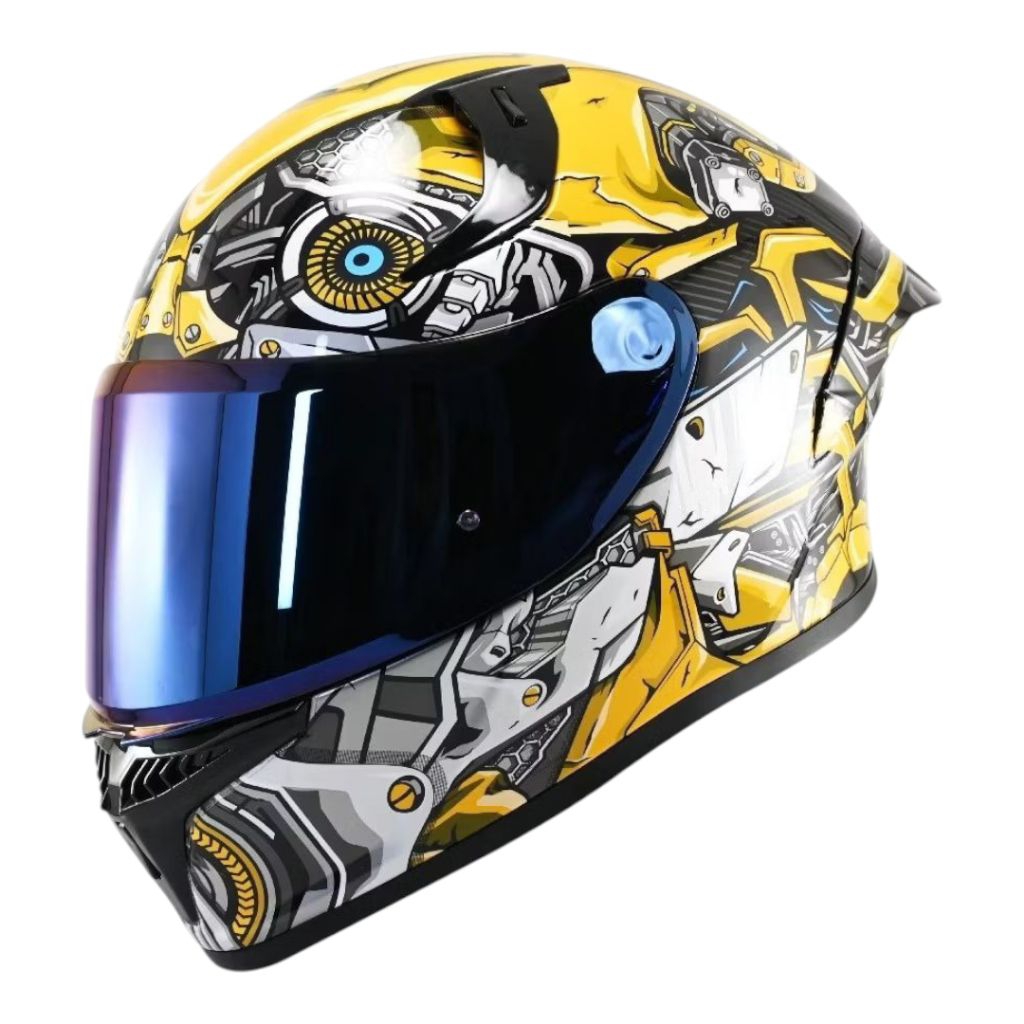 Helm SKJ FALCON Full Face Bumblebee Gundam