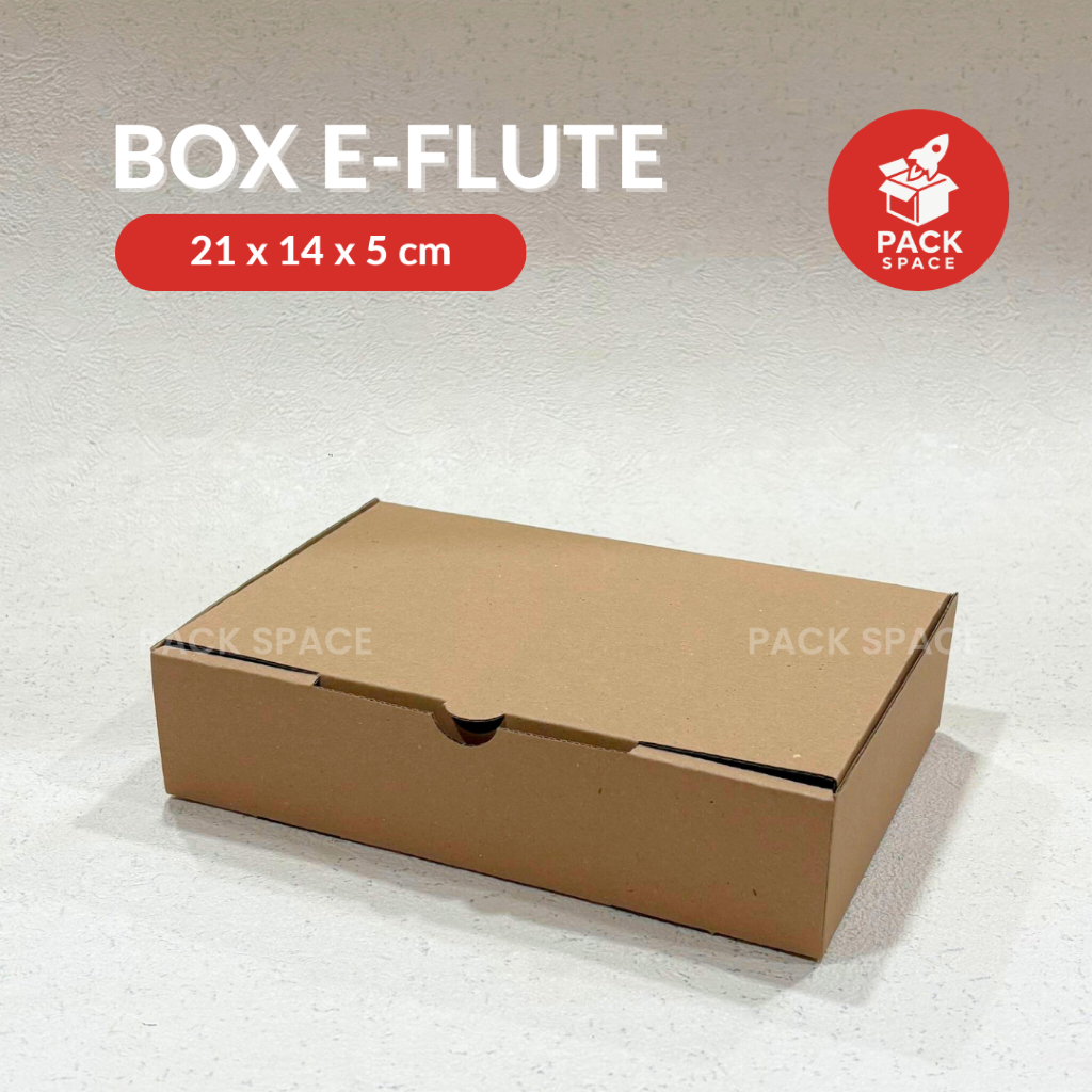 

Box Kardus E-Flute Coklat Untuk Packaging Olshop Sovenir Kotak Martabak Hampers Snack 21x13.5x5 CM