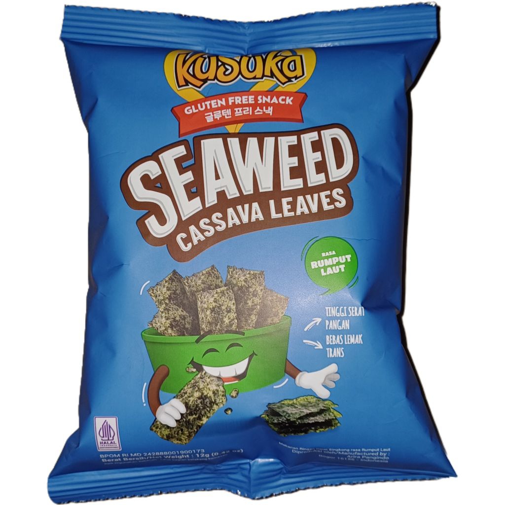 

[TERMURAH] Keripik Kusuka Seaweed Cassava leaves 12gram