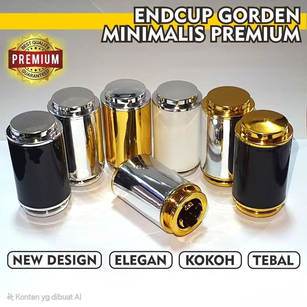 endcup batang gorden minimalis premium ori merk tozan