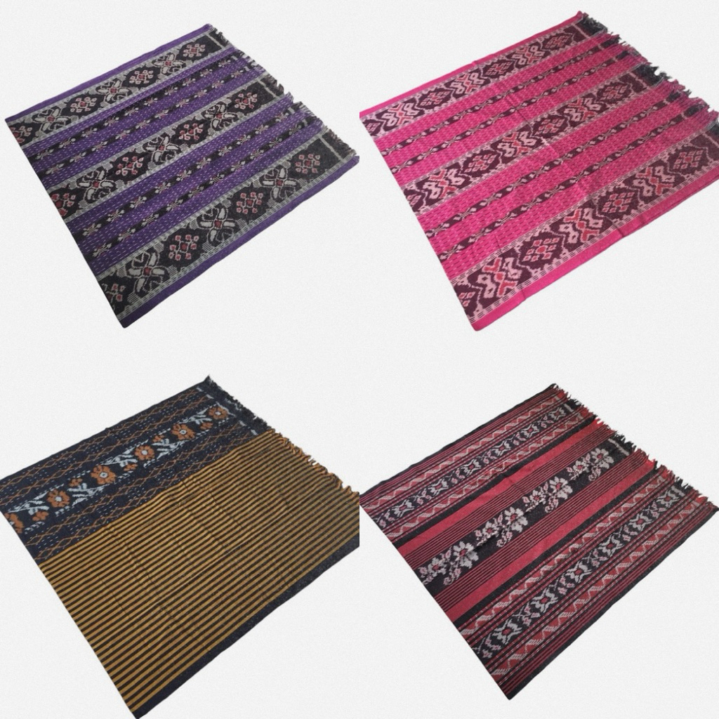 Ready Stok Kain Tenun Blanket Etnik Troso Jepara Motif Bunga