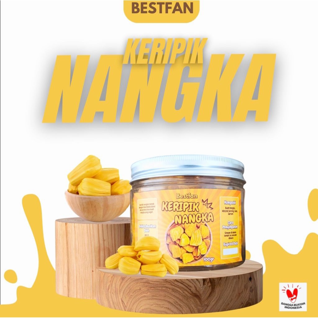 

Bestfan Kripik Buah Nangka Malang Renyah 100g