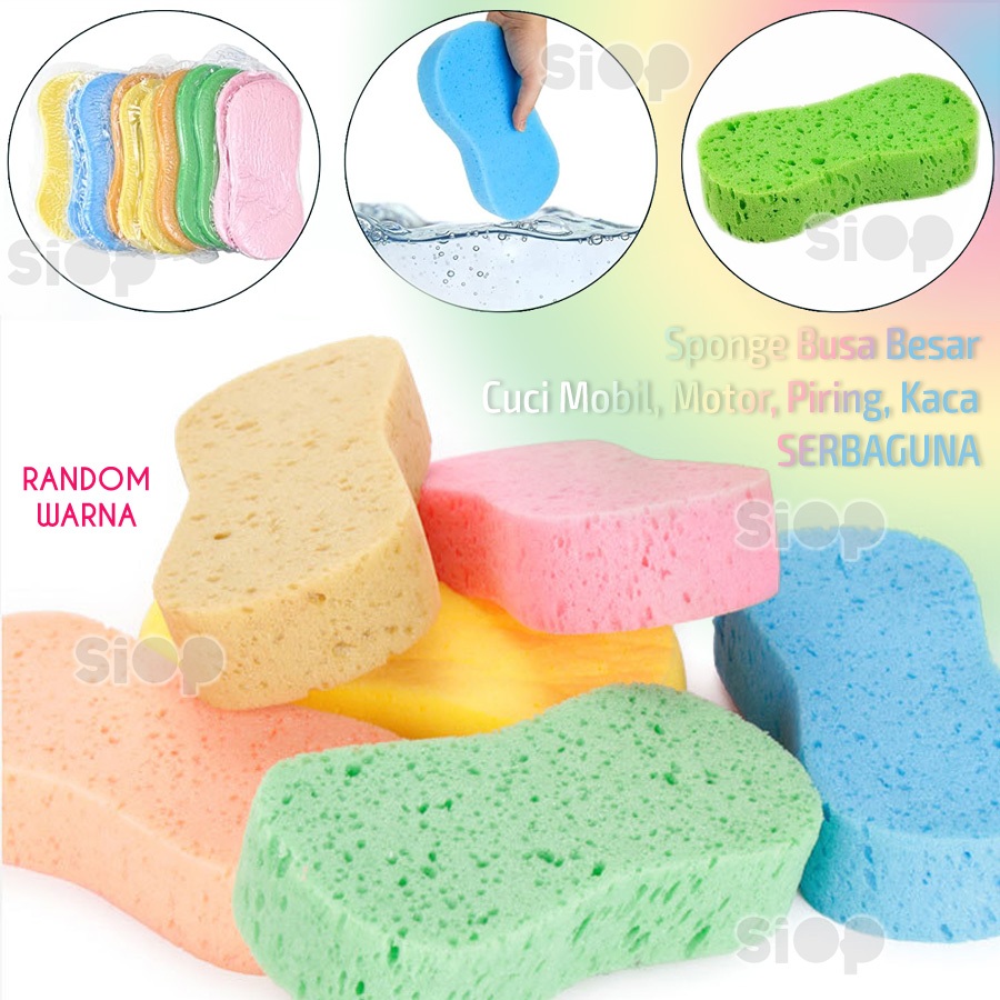 Busa Jumbo Cuci Mobil Motor Sponge Besar Serbaguna
