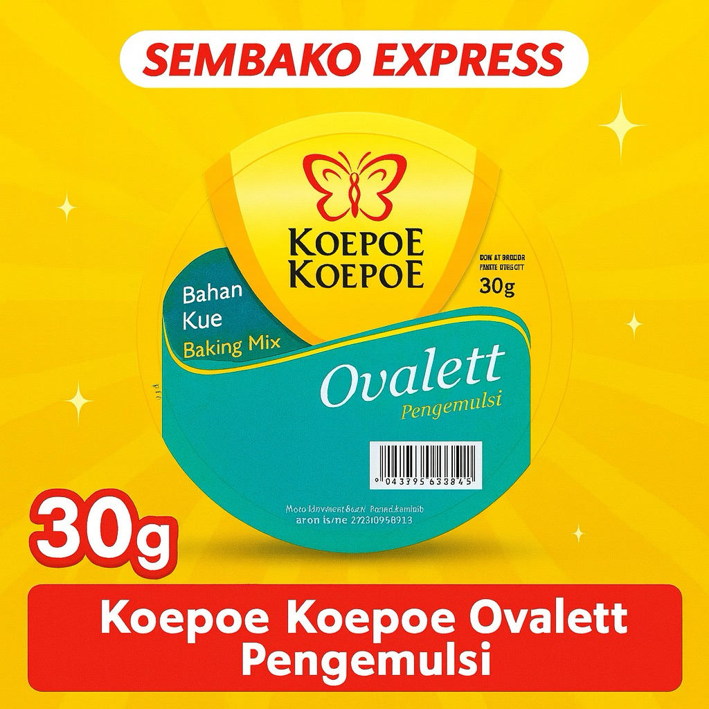 

Koepoe Koepoe Ovalett Pengemulsi 30g – Bahan Kue Premium
