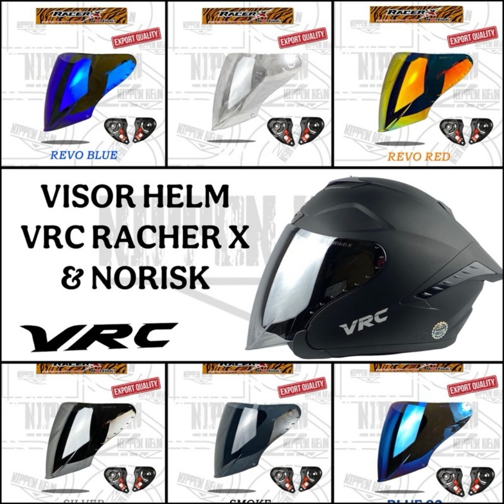 KACA HELM VRC FLAT VISOR HELM VRC NORISK FREE RACHET