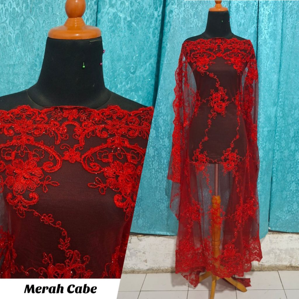 Bakal kain Brokat Tile meisya/bakal kain brukat tile corneli/brokat tile mutiara/brokat brismed/toko