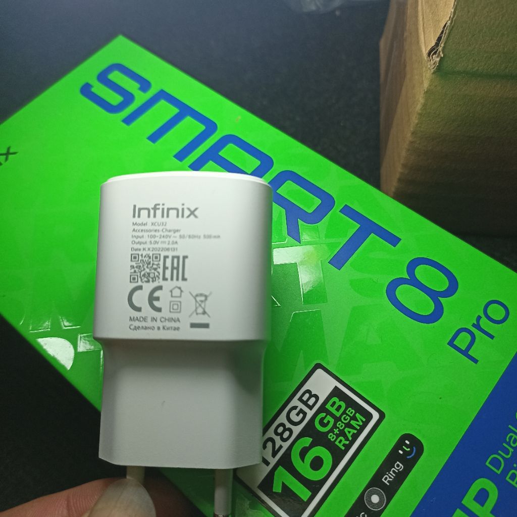 TERMURAH CHARGER HP INFINIX 10 WATT,  SMART 8 , SMART 8 PRO, ASLI ORI INFINIX DIJAMIN BERGARANSI