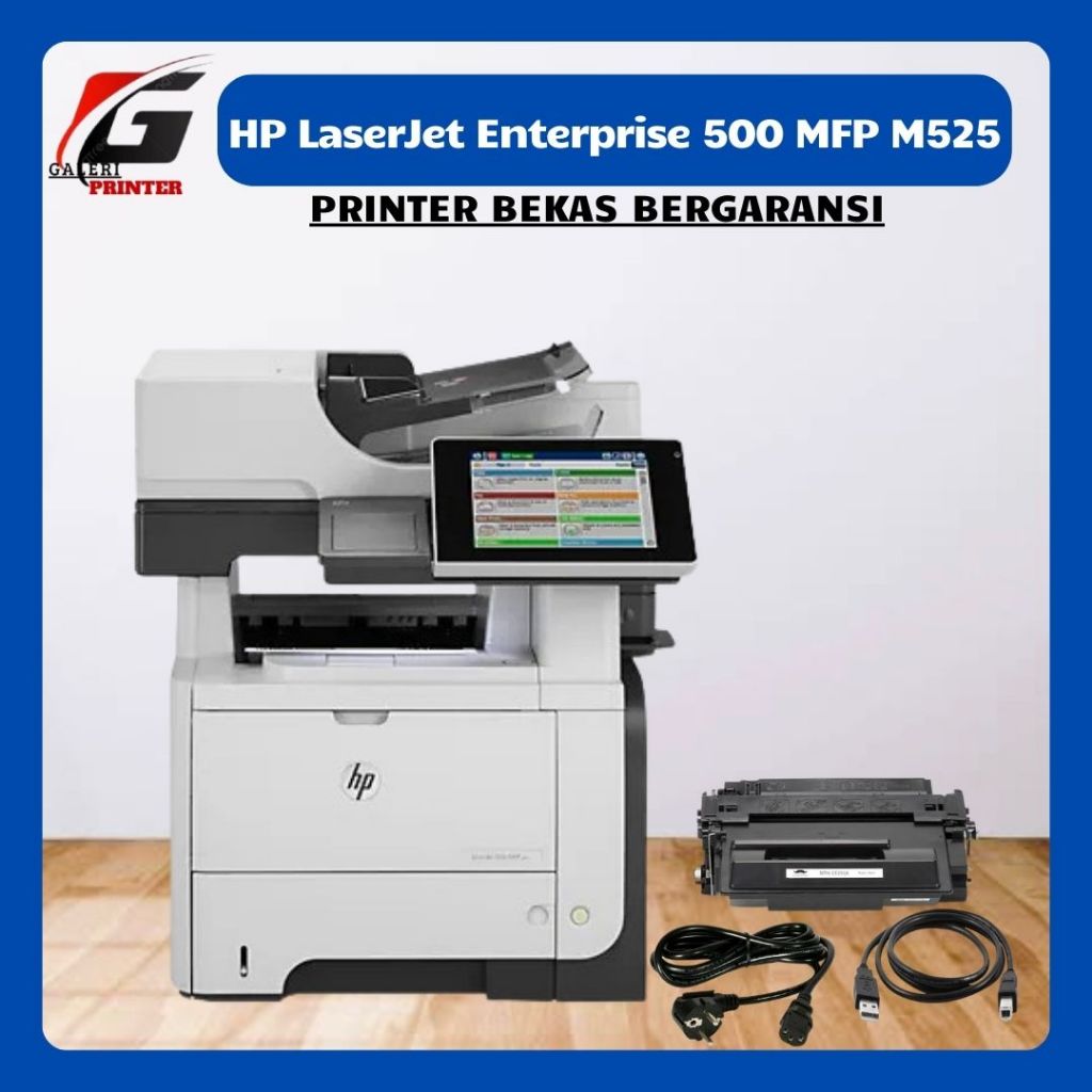 Printer HP LaserJet Enterprise 500 MFP M525 Bekas Normal Siap Pakai
