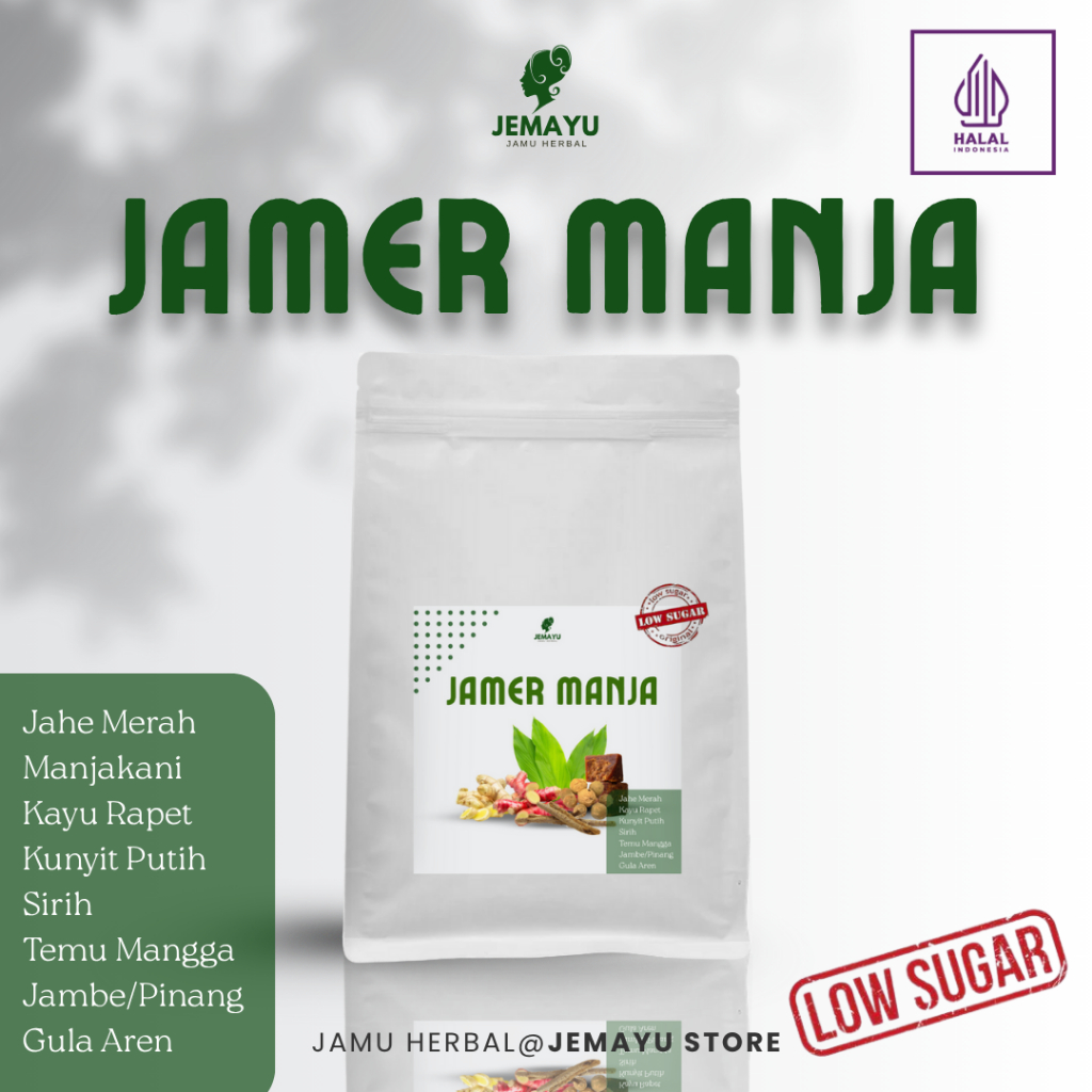 

Manjakani Jahe Merah Sirih Rapet Kunyit Putih Jambe Bubuk Murni Gula Aren Herbal Original 250 gr