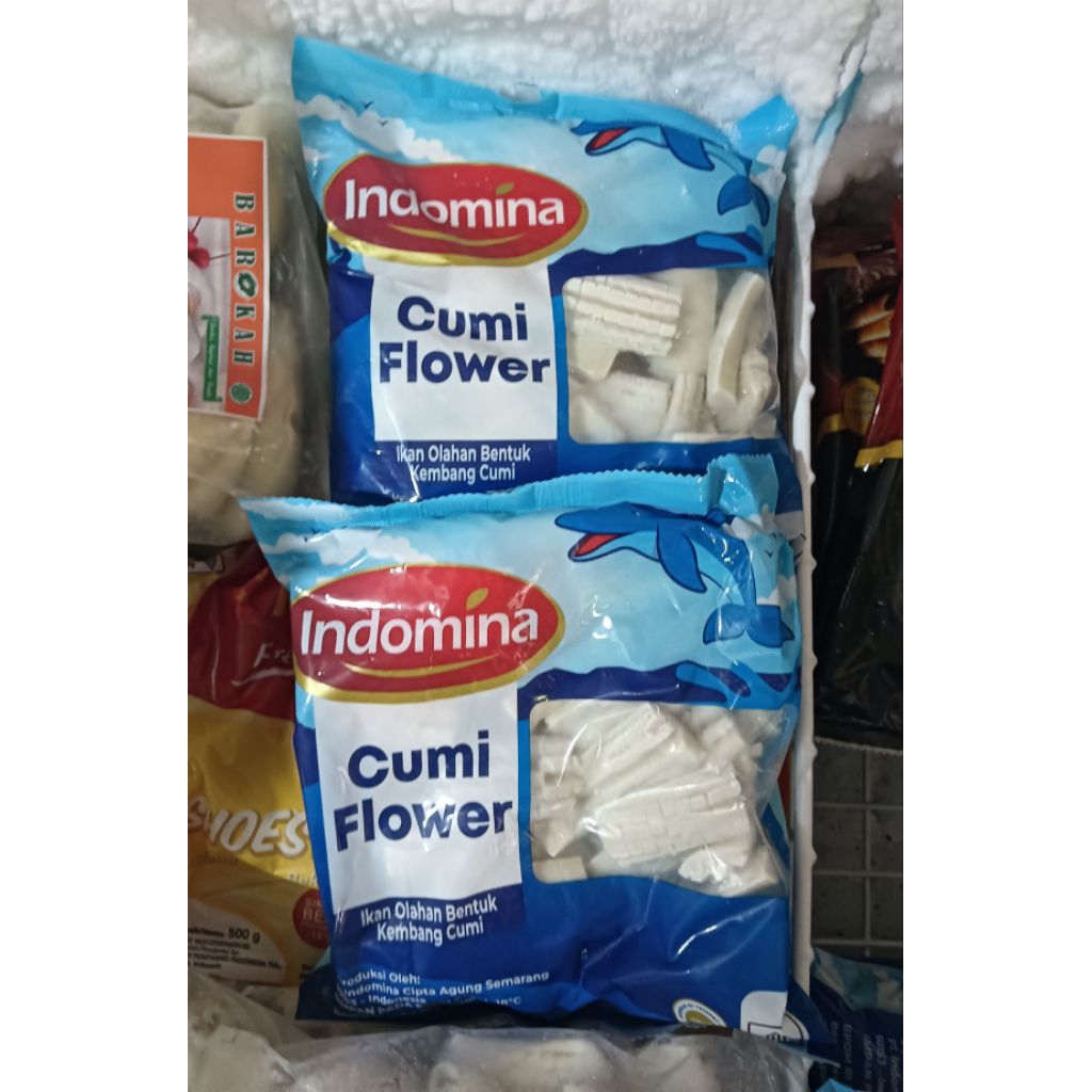 

Indomina Cumi Flower Ikan Olahan Bentuk Kembang cumi 500grm Zabir Frozen Food