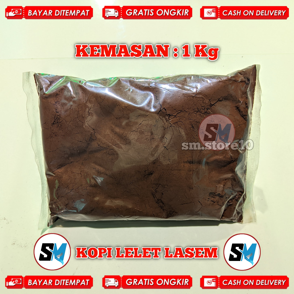 

1 KG KOPI LELET LASEM REMBANG PREMIUM KOPI HITAM BUBUK HALUS KOPI SANTRI VIRAL ROBUSTA