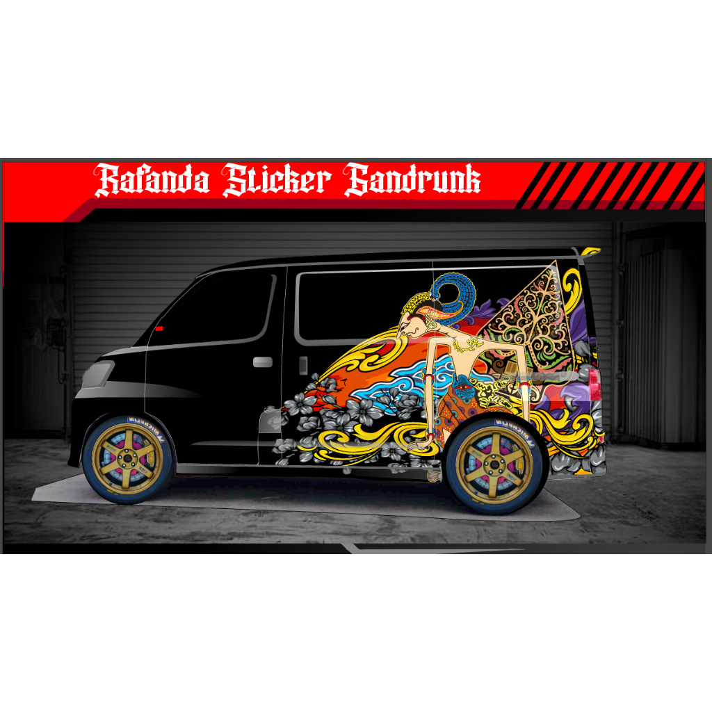 STIKER DECAL GRANDMAX BLINDVAN LUXIO APV AVANZA DLL