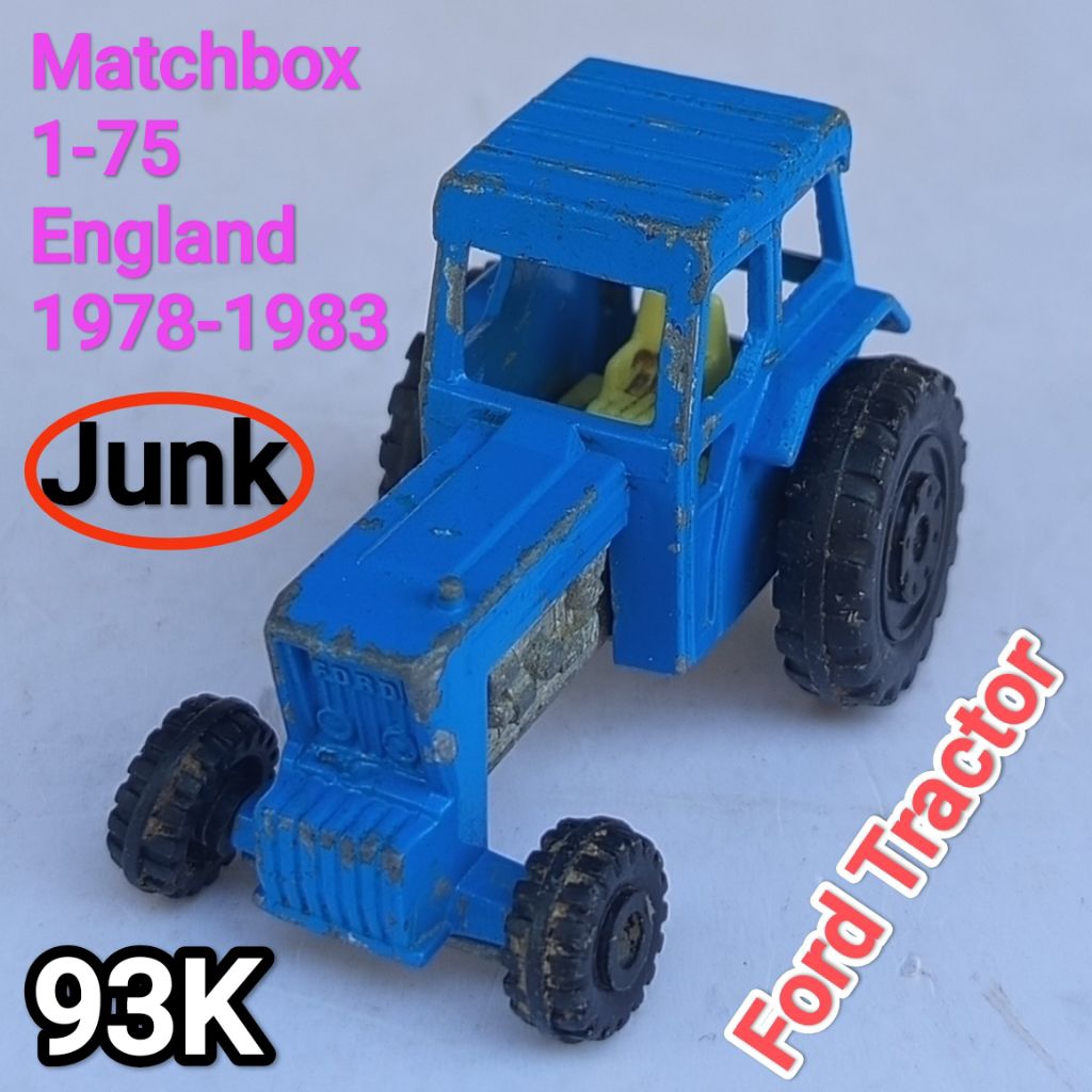 Diecast Vintage Matchbox Superfast Lesney England Ford Tractor Loose Junk