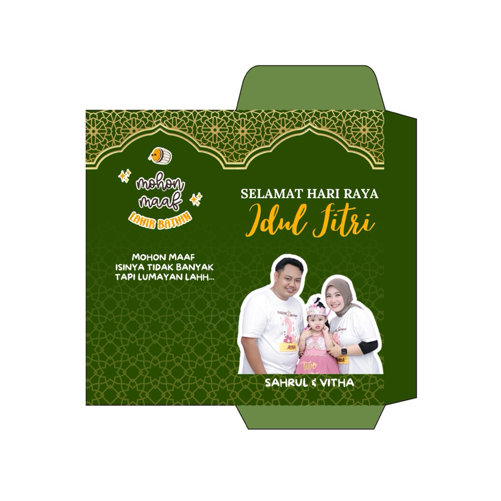 

Amplop Tema Hijau Custom Foto - Bahan Tebal Bagus