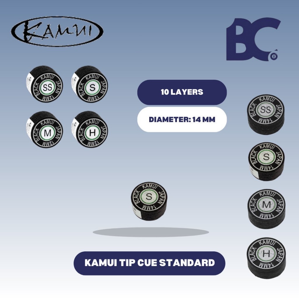 Kamui Black Master Tip Billiard - Master Tip Play - Master Tip Billiard - Tip Billiard - Cue Tip (So